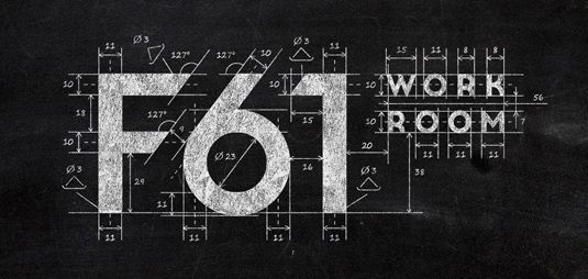 Ausgangspunkt für diese Markenidentität der Druckerei F61 Work Room waren eigene Maschinen und Verfahren