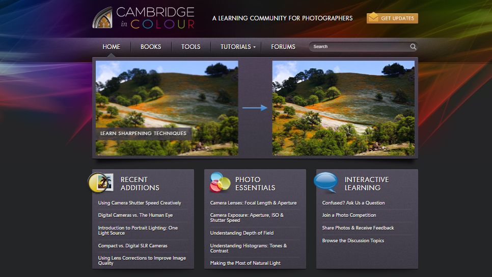 Sites de photographie: Cambridge en couleur