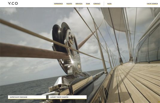 Arrière-plan de la vidéo du site Web: YCO Yachts