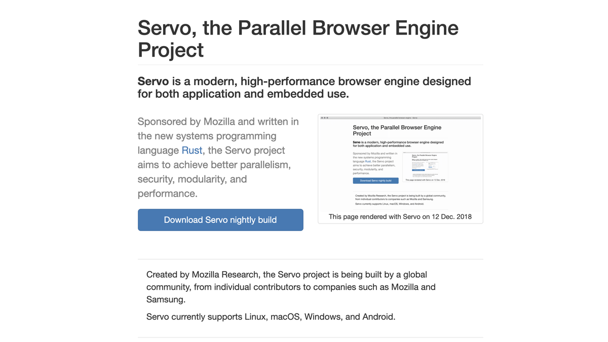 Servo-Homepage