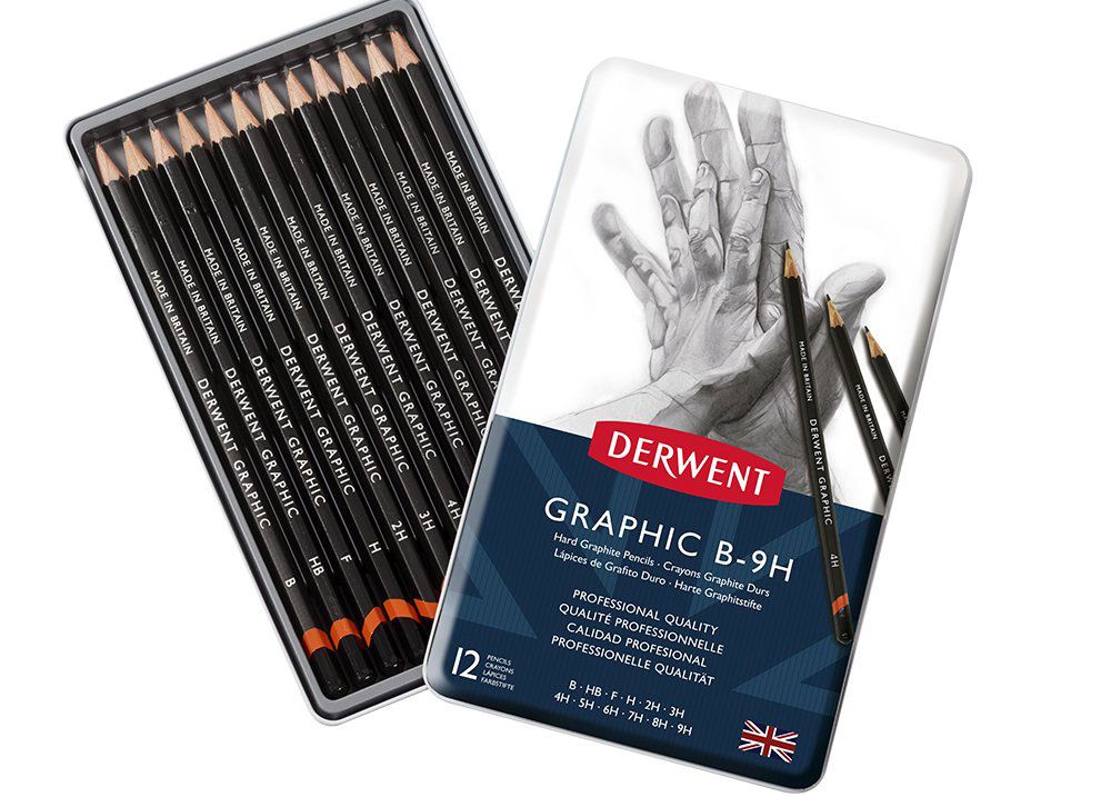 Meilleurs crayons: Crayons Derwent Graphic Medium