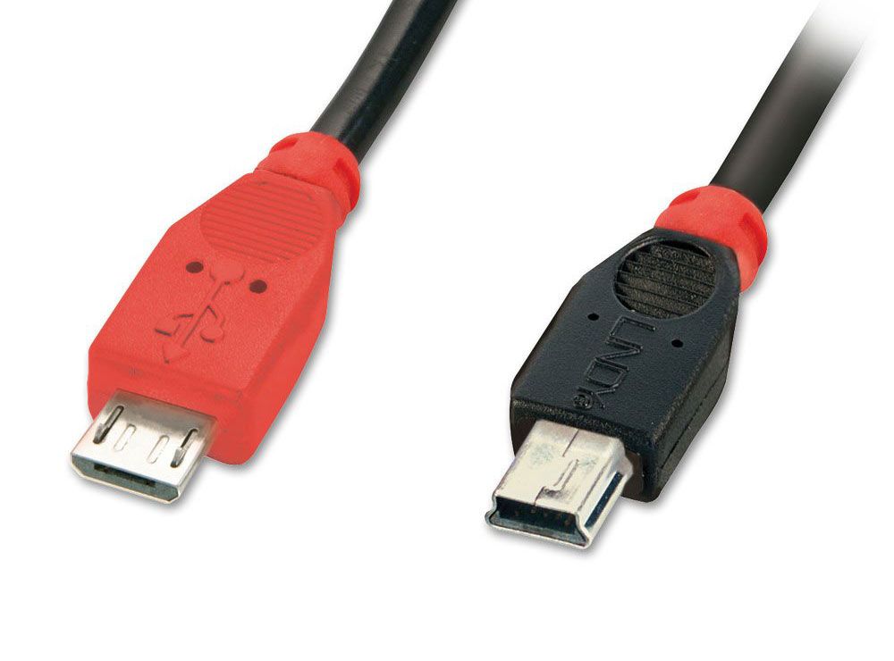 tipos de cable USB: micro usb vs mini-usb