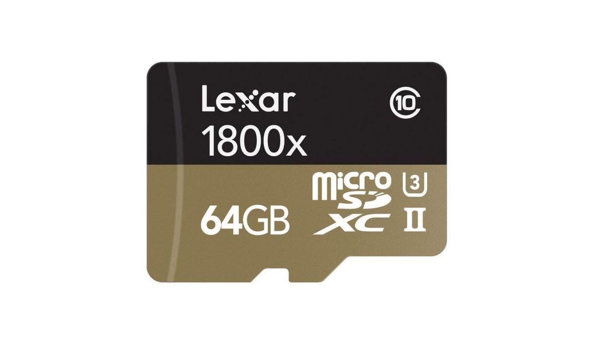 mejor tarjeta de memoria: Lexar Professional 1800x microSDXC 128GB UHS-II