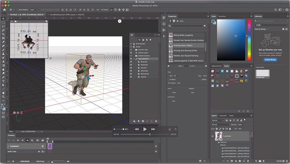 Adobe Fuse: In Photoshop integrieren