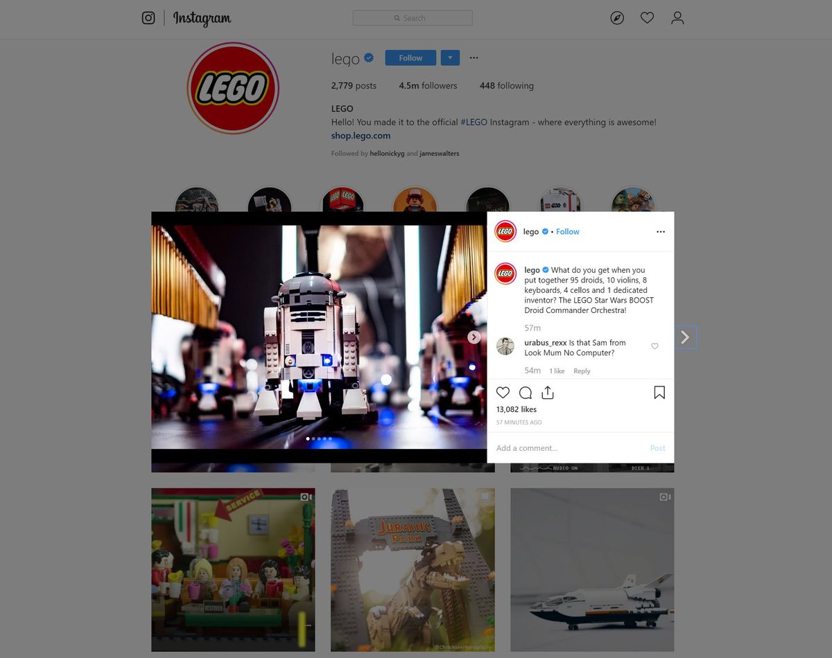 Марки в социалните медии: Lego