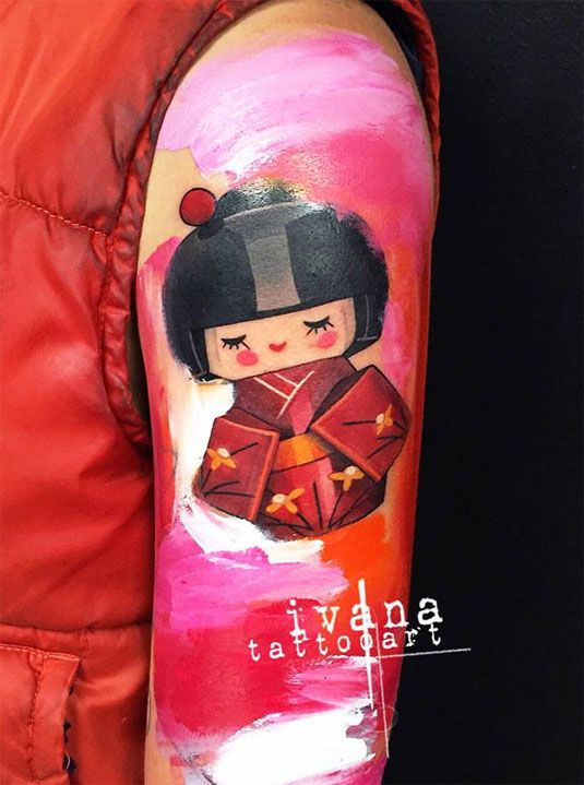 Tetovaža akvarela: Ivana Tattoo