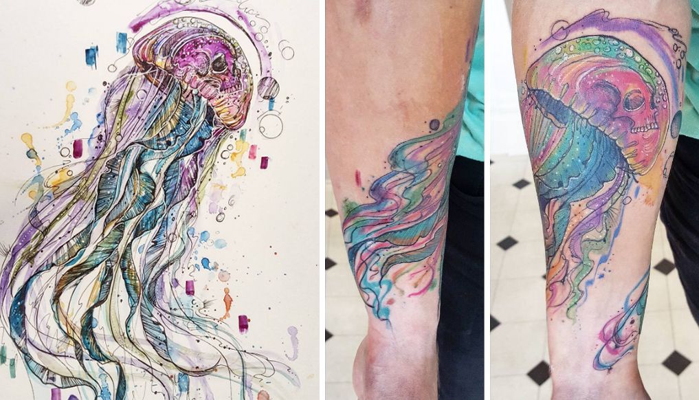 Tetovaža akvarela: Joanne Baker
