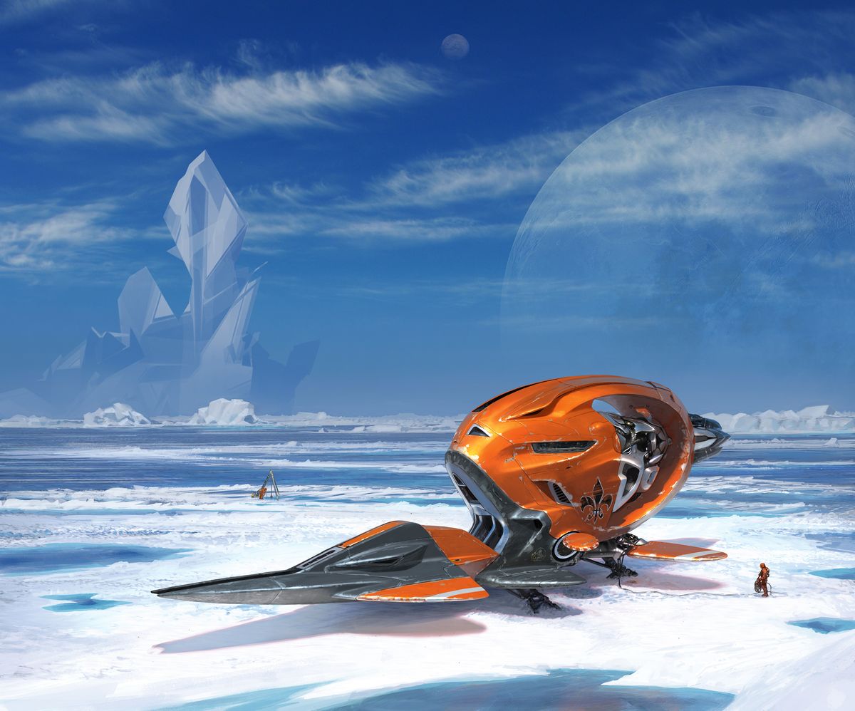 A Blast egy másik futurisztikus koncepcióhajója, ezúttal jeges környezetben.