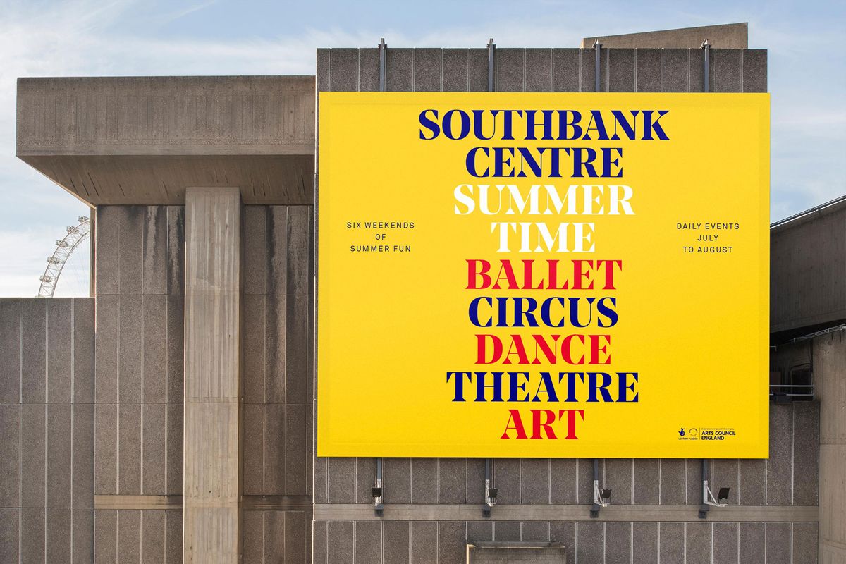 Image de marque de North Design pour le Southbank Centre, Londres