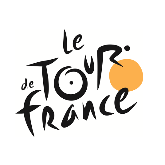 Tour de France-Logo eines Fahrradfahrers