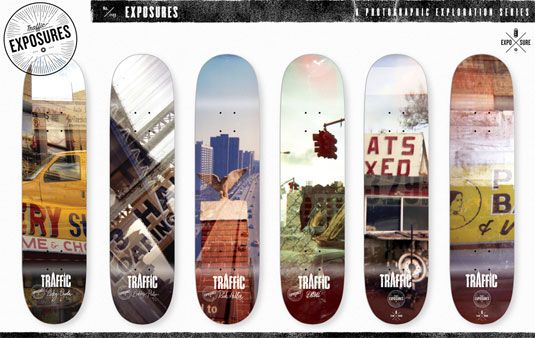 Skateboard Designs: Belichtungsserie