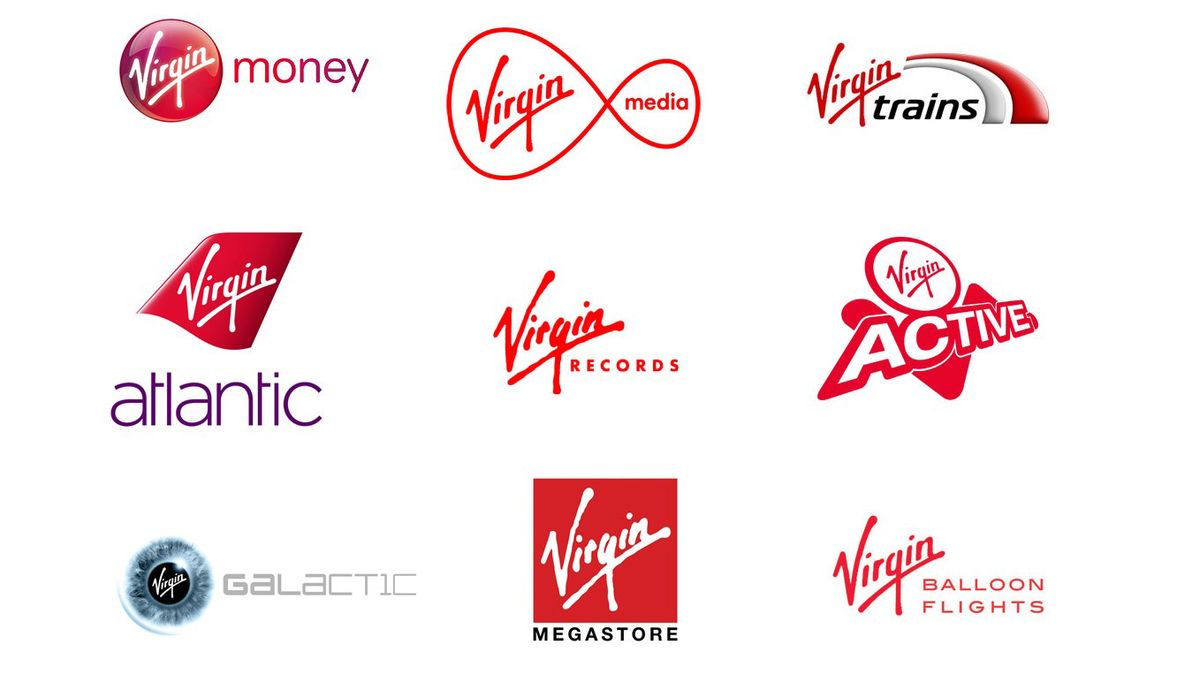 Sélection de logos Virgin Group