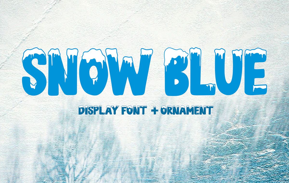 Kostenlose Weihnachtsschriften: Snow Blue
