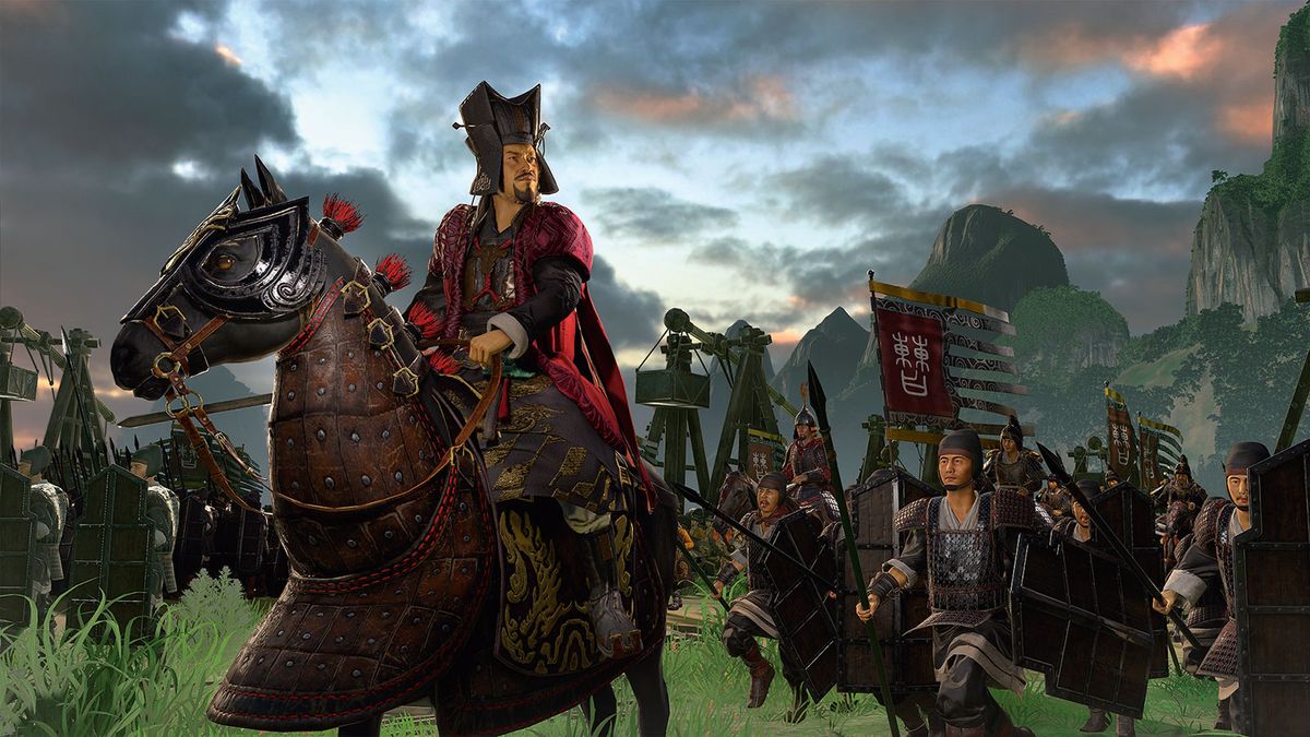 Un grupo de guerreros a caballo.