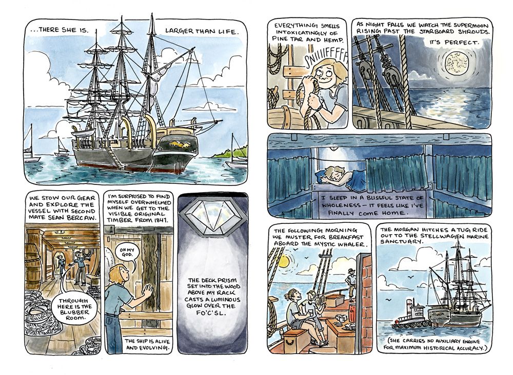 Ein Comic-Strip zum Thema Seemann