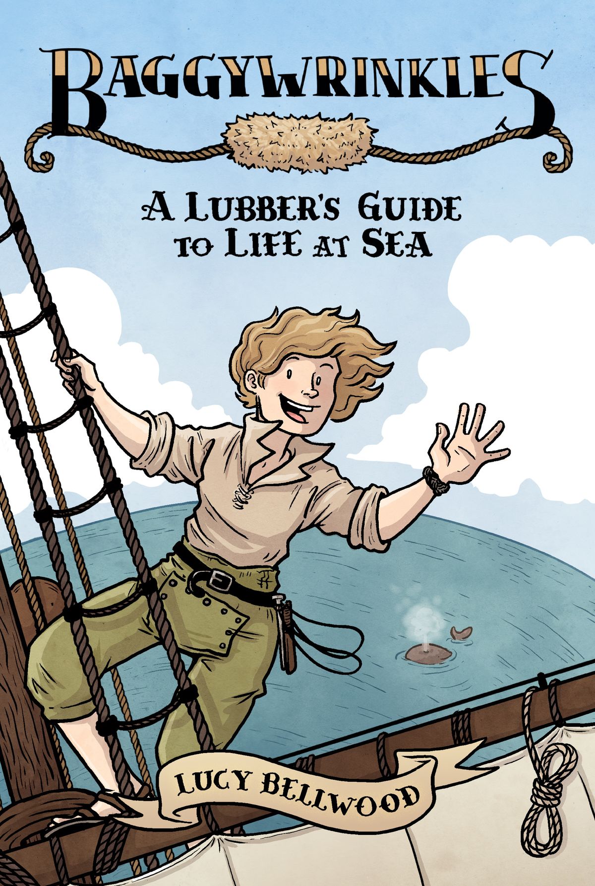 Das illustrierte Cover von Baggywrinkles zeigt einen Seemann, der auf ein Schiff klettert