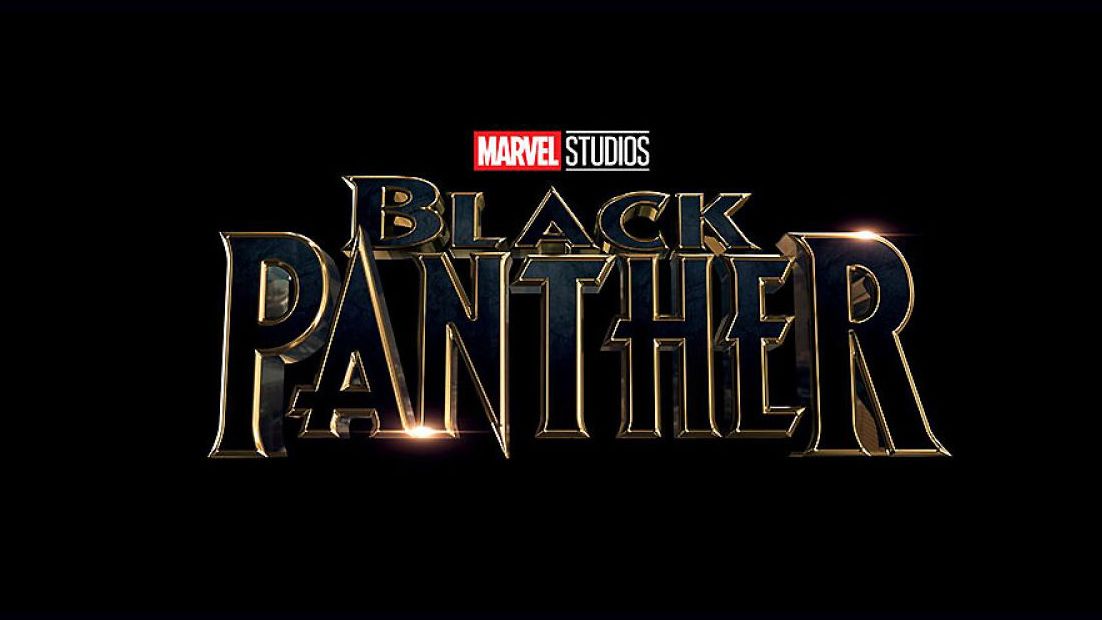Das Black Panther-Logo zeigt eine metallische 3D-Textur