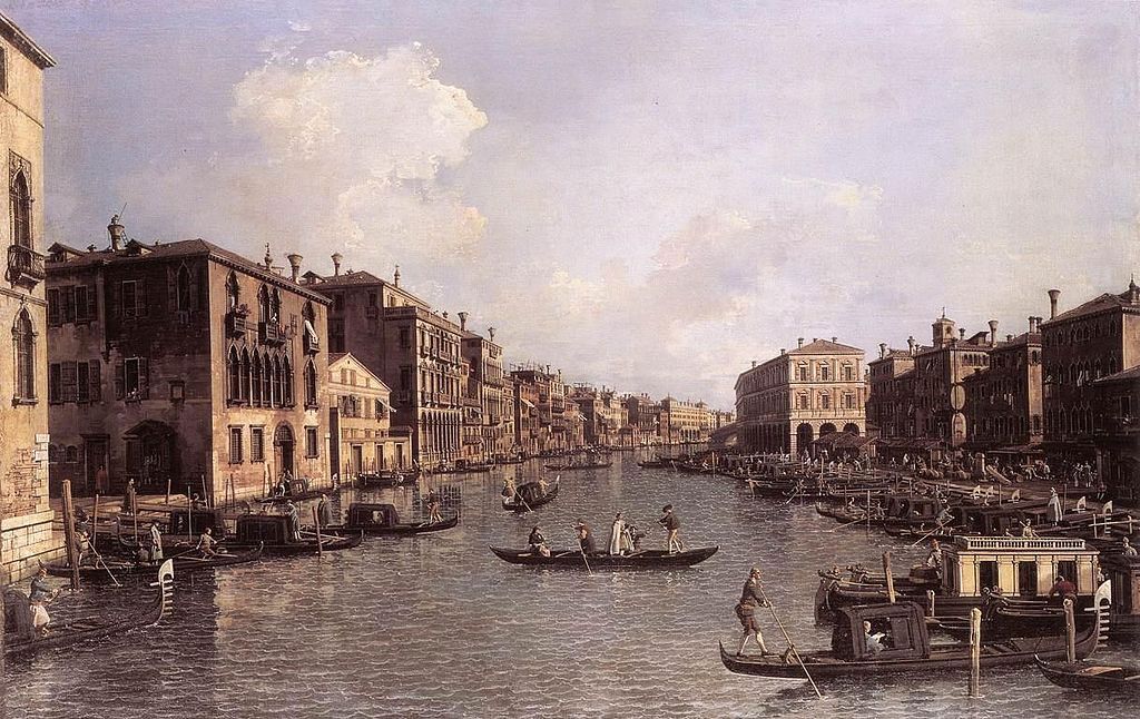 perspective en un point: le grand canal de Canaletto