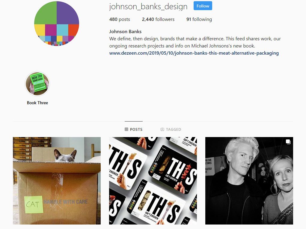 9 Agenturen folgen auf Instagram: Johnson Banks