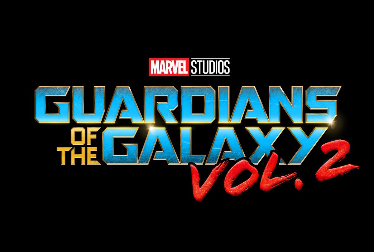 Das Guardians of the Galaxy Vol 2-Logo ist ein wunderschönes Durcheinander von Farben und Stilen