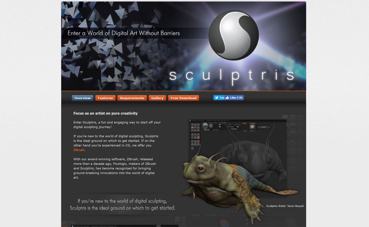 Beste kostenlose 3D-Apps: Sculptris