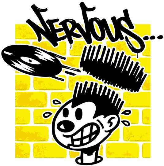 Nervous Records peut être reconnu instantanément par son logo de personnage de dessin animé