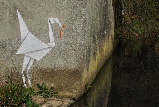 Ova lijepa slika prikazuje Banksyja