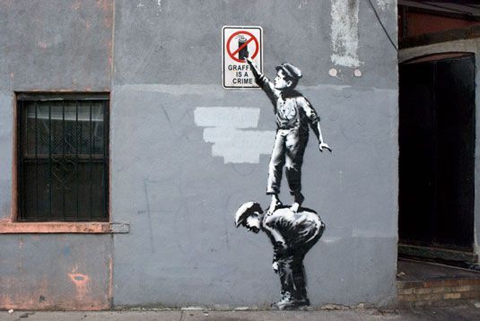 Banksy izvozi malo britanske ironije na ulice Amerike