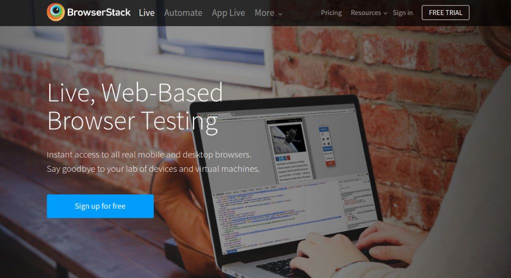 Browser Stack plaćeni je alat za testiranje namijenjen poduzećima