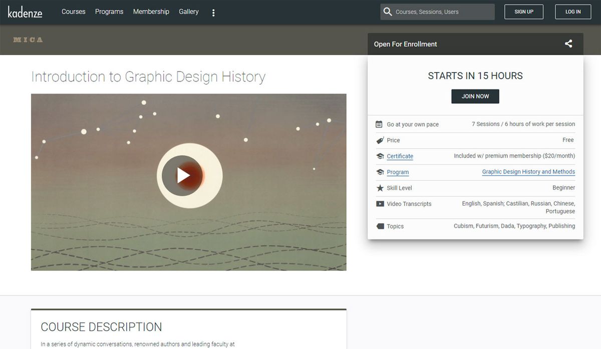Cursos gratuitos en línea de diseño gráfico: Introducción a la historia del diseño gráfico