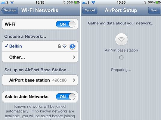 Das Einrichten eines AirPort Express für AirPlay ist mit Ihrem iPhone ganz einfach