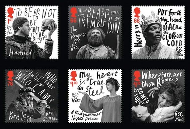 Handschriftliche Royal Mail Briefmarken von Marion Deuchars