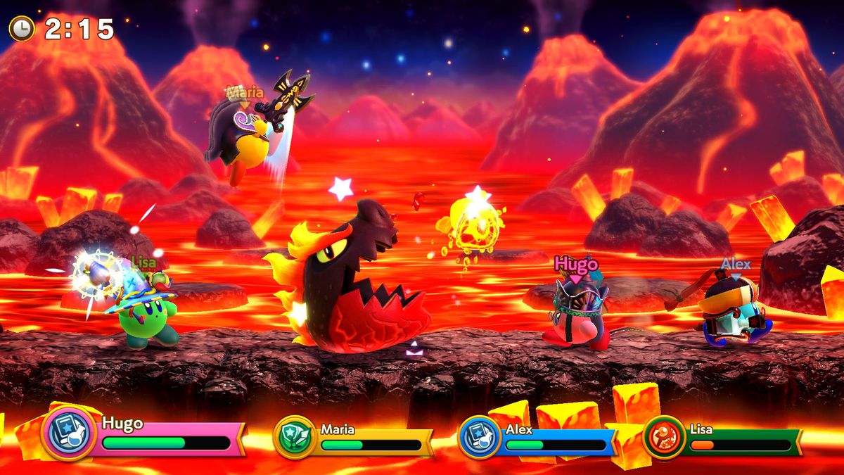 Най-добрите безплатни игри на Nintendo Switch: Super Kirby Clash