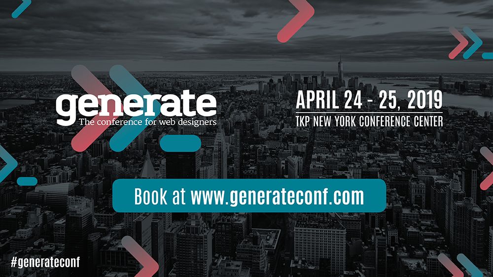 Generate, la conférence primée pour les concepteurs Web, revient à New York les 24 et 25 avril! Pour réserver des billets, visitez www.generateconf.com