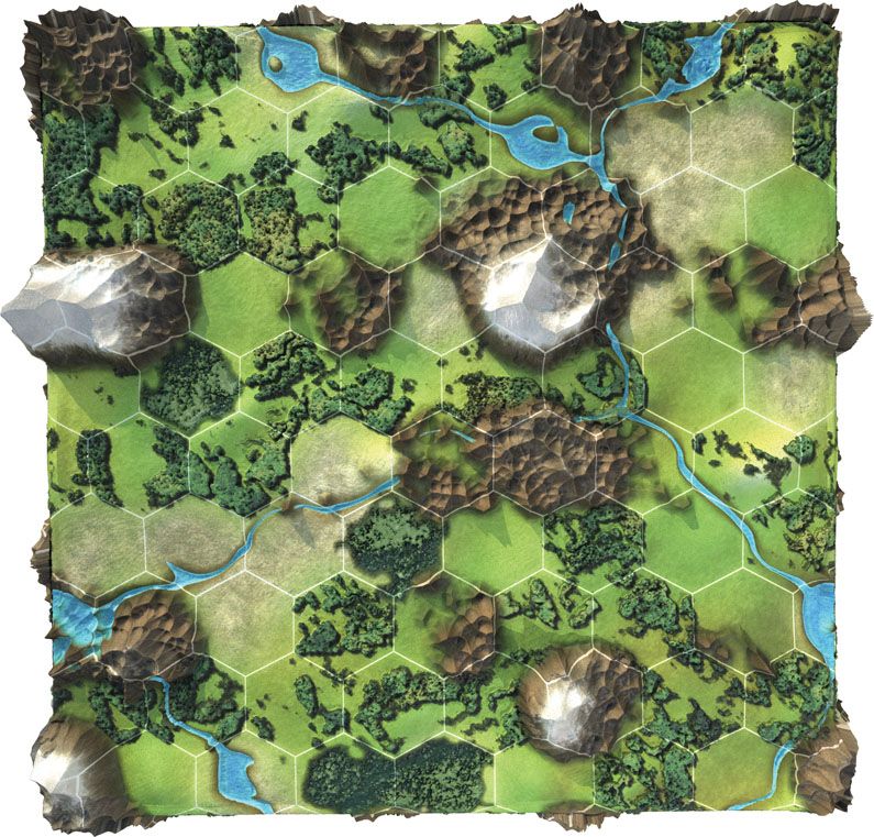 Hexagon Weltkarte