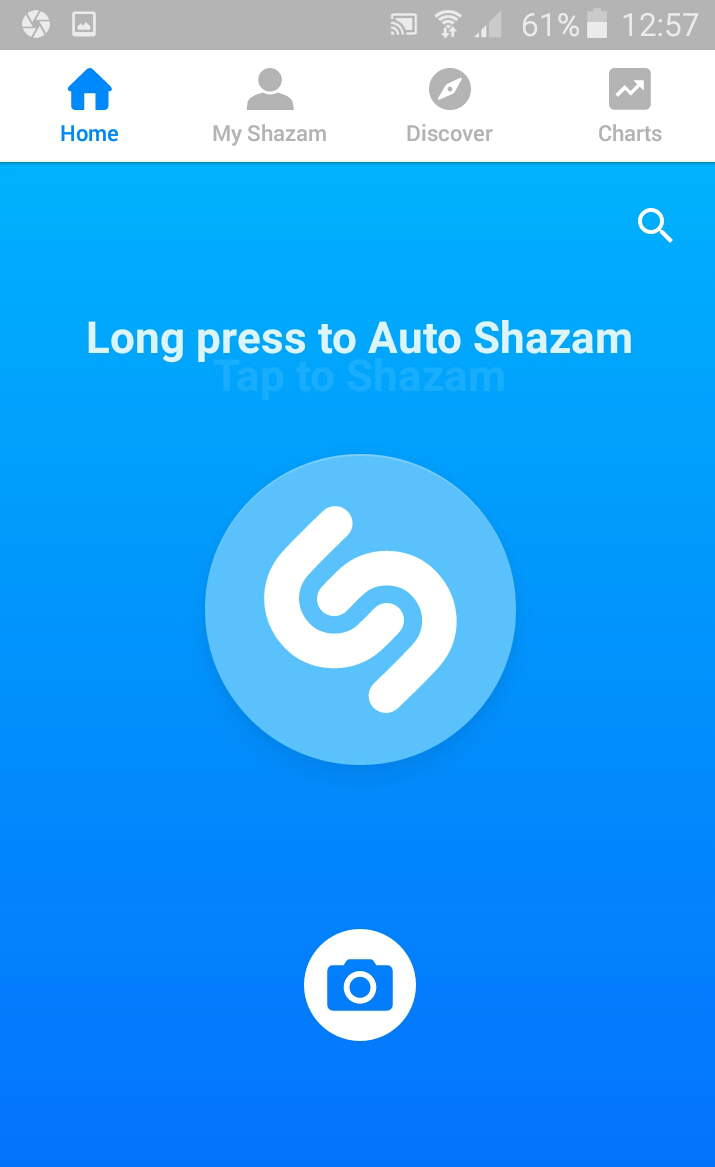 Shazam изпълнява проста задача в рамките на прост интерфейс