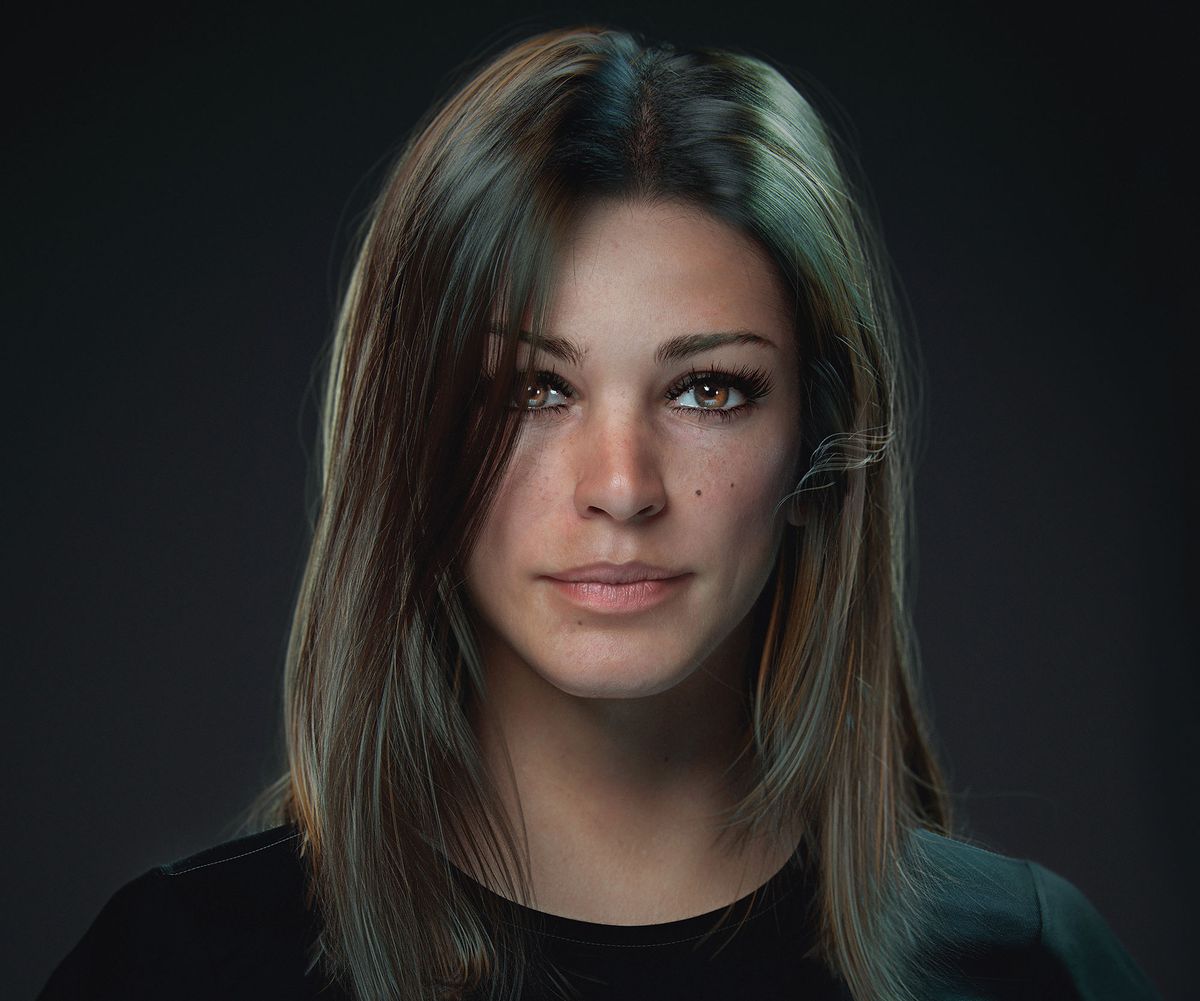 Реалистични 3D портрети: жена от Артур Тарновски