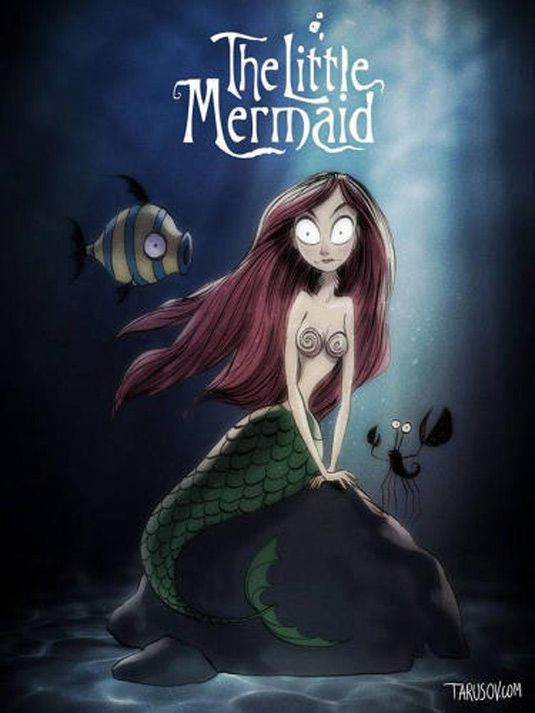 Disney-Filme Tim Burton-Stil: Die kleine Meerjungfrau