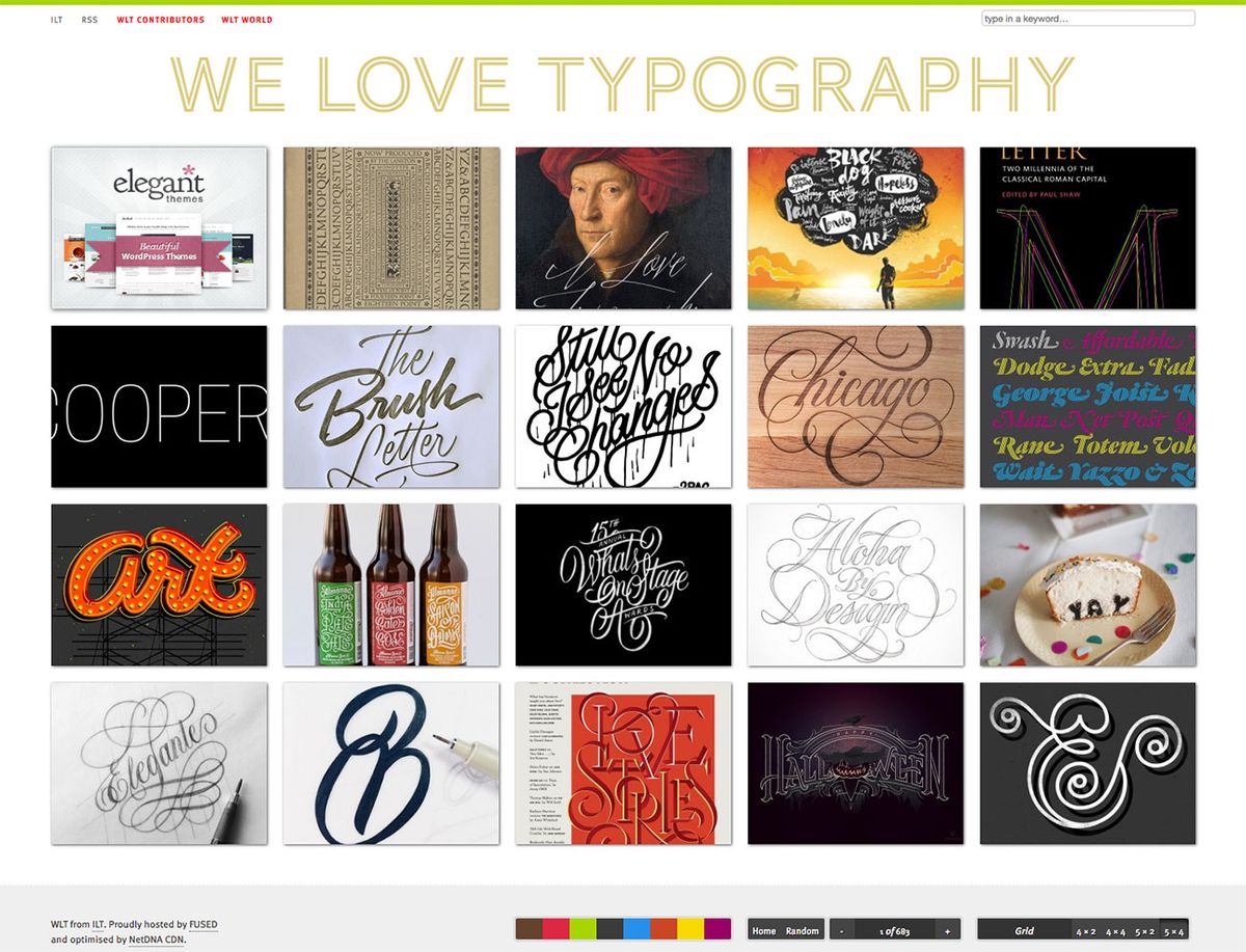 Principales ressources de typographie: We Love Typography