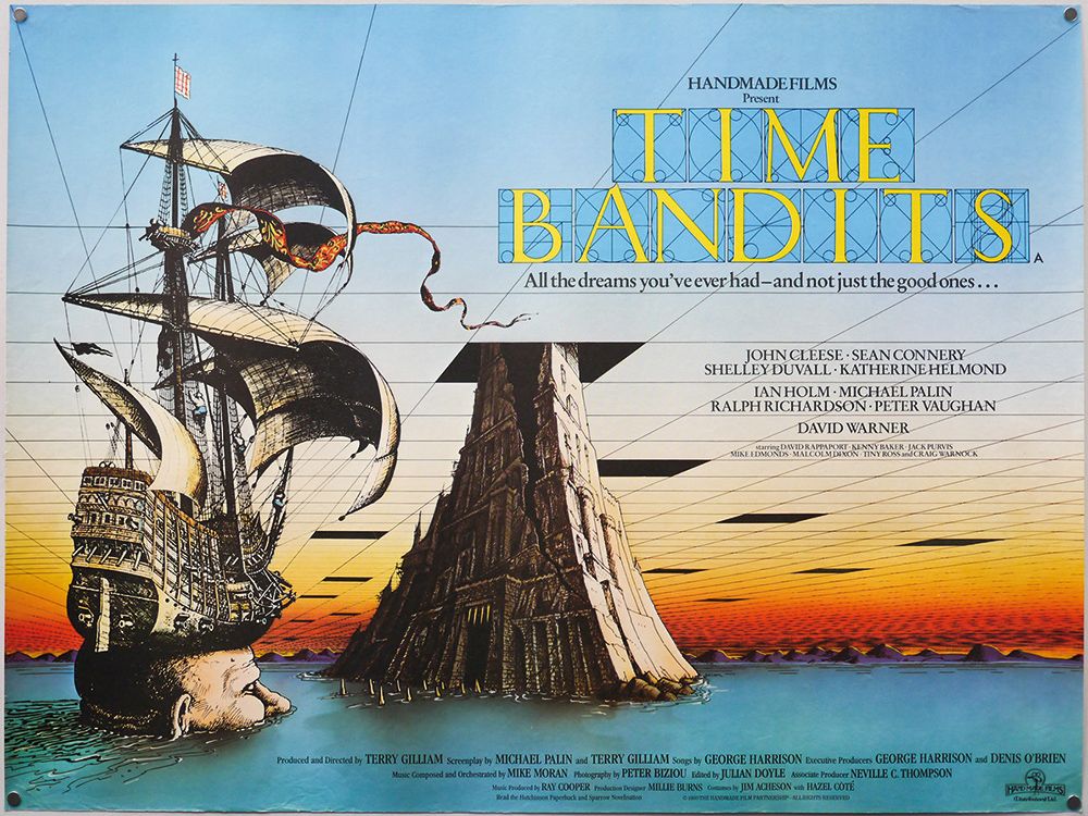 Terry Gilliam hat das Plakat für Time Bandits selbst gezeichnet