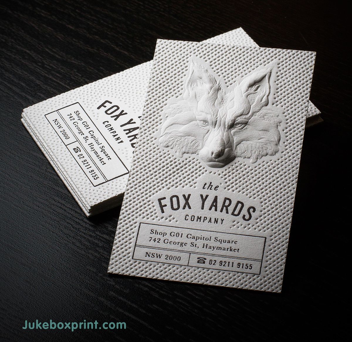 Cartes de visite typographiques: Jukebox Print