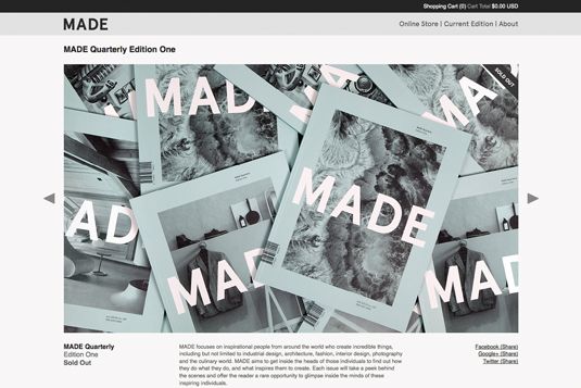 Das australische Magazin MADE Quarterly dokumentiert die Arbeit moderner Macher und verwendet dabei Aperçu
