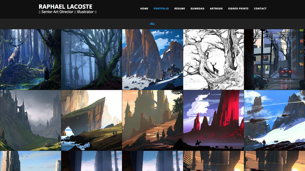 El sitio de la cartera de Lacoste ofrece una variedad de emociones visuales