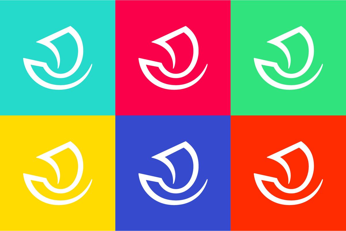 Das neue Logo in verschiedenen Farben