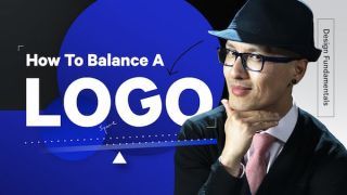 Chris Do posiert neben dem Videotitel: How To Balance A Logo