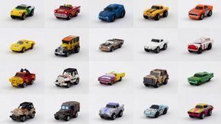 Gå ned ad hukommelsesbane med denne imponerende kollektion af legetøjsbiler.