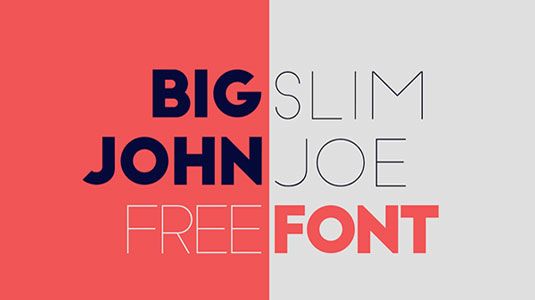 Kostenlose Schriftarten: Big John