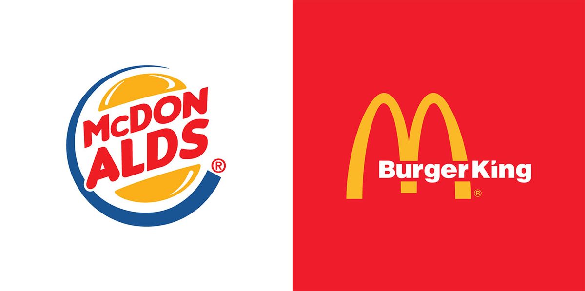 Combinaciones de logotipos de comida rápida: McDonald