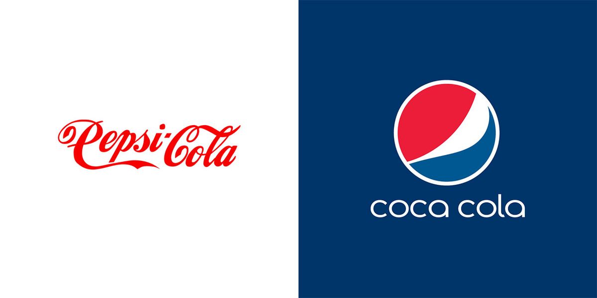 Mashups de logos de restauration rapide: Pepsi vs Coke