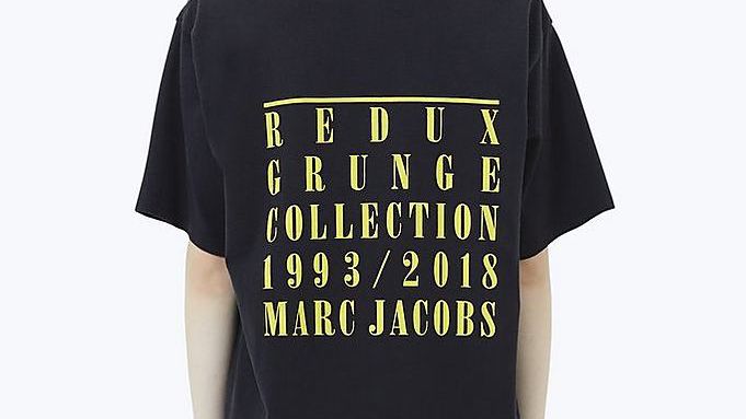 Die Rückseite des Marc Jacobs Nirvana T-Shirts